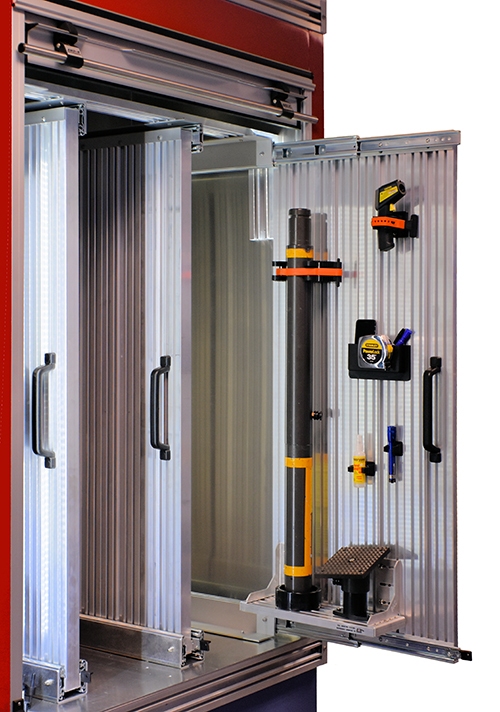 Vertical Side Wall Slide Out Tool Board