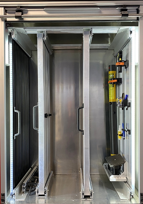 Vertical Side Wall Slide Out Tool Board