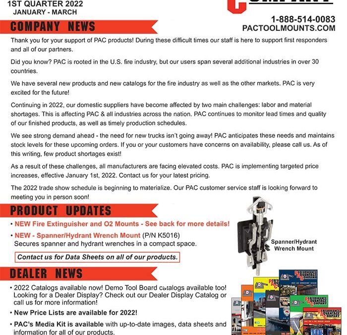 1st Quarter 2022 Newsletter